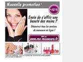 Dans le cadre d'une opération e-mailing, mon client, société de prestations en manucure, a souhaité lancer une opération de communication promotionnelle. Je suis intervenu sur les points suivants :
- La recherche des visuels
- La conception graphique
- La création du message publicitaire