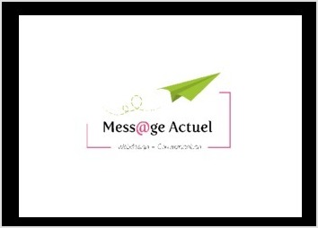 Elodie a une agence de communication et de webdesign . Elle souhaitait un décalage au niveau de son logo. c'est ainsi que j'ai choisit pour le mot message un avion en papier. 