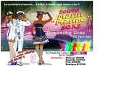 Visuel réalisé pour affiche, flyer et mail pour l'organisation d'une soirée de carnaval.
Réalisé sans contrainte particulière en respectant le thème, le chic, et le style bd pour la légèreté.
Choix libre des couleurs, modèles et décors.